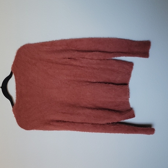 Free Press Sweet Twee Modest Preppy  soft and fuzzy sweater NWT large - Picture 6 of 6